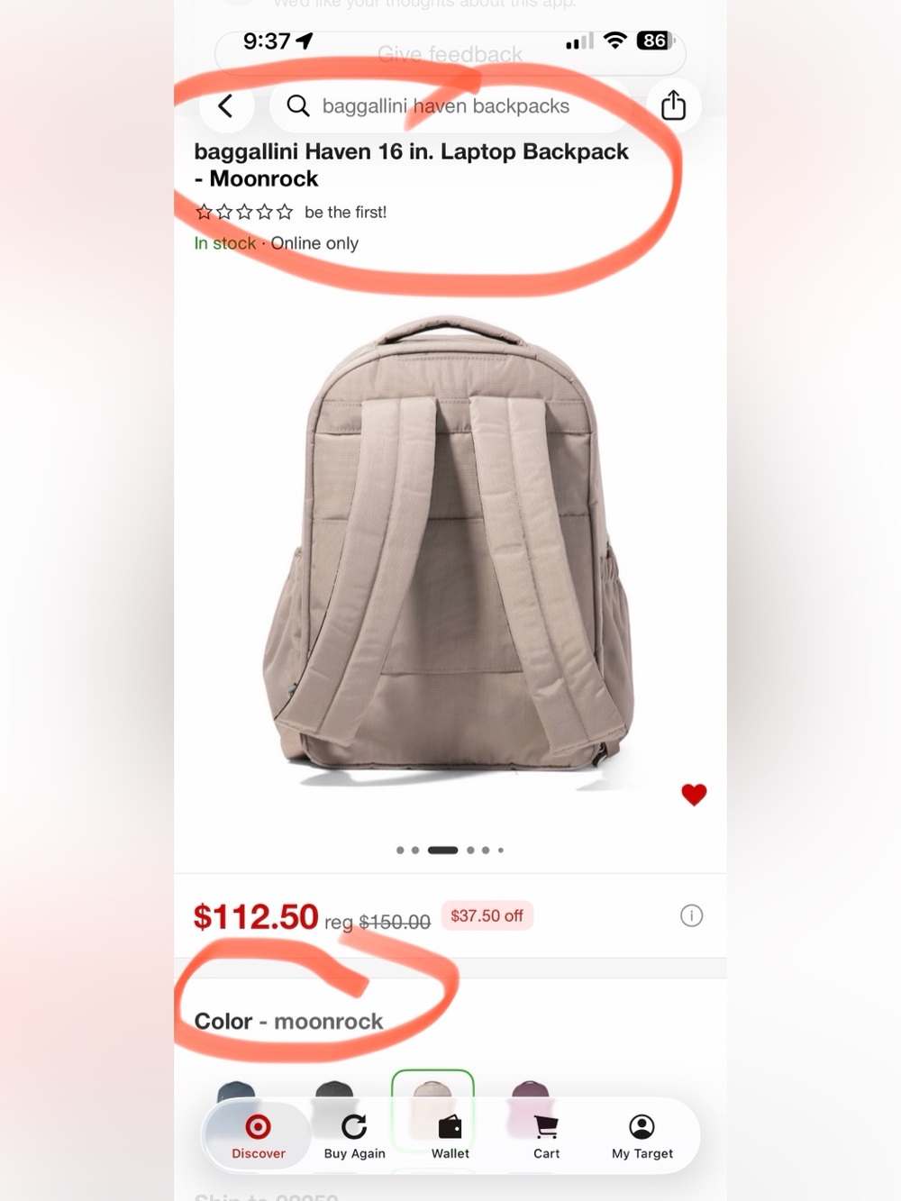 Baggallini Backpack - Picture 9 of 9